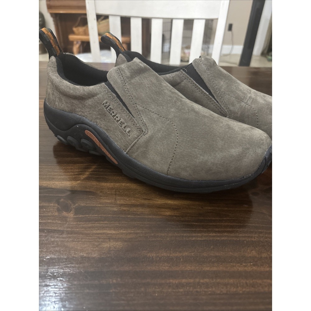 Merrell NEW NWOB Men's Jungle Moc Gunsmoke Suede Slip On Shoes- Size 11.5
